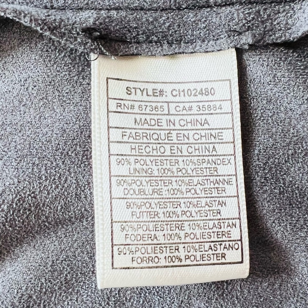 CUPCAKES and CASHMERE Brislin Faux Suede Drape Jacket - Picture 9 of 9